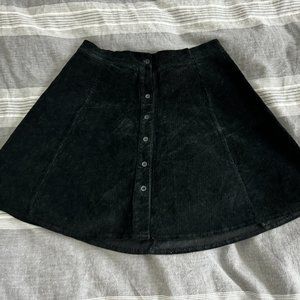 Brandy Melville Corduroy Button Front Skirt
